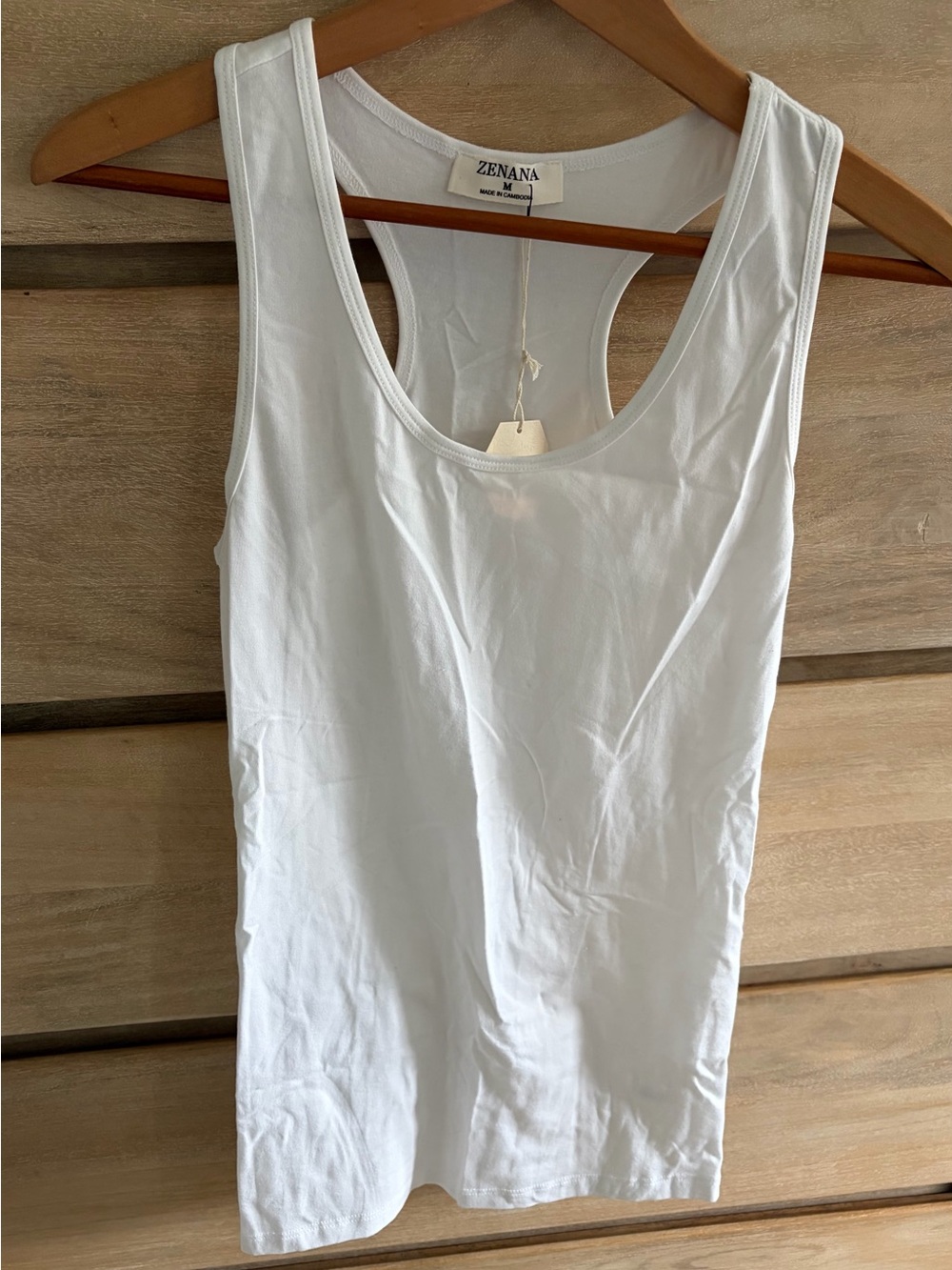 NWT Pinkblush White Scoop Neck Tank Top (maternity)